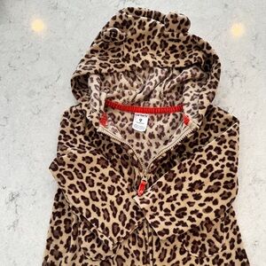 Carters 9 month leopard print fleece jacket